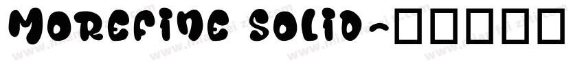 morefine solid字体转换